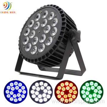 18pcs 10w 4in1 Flat LED Par Stage Light